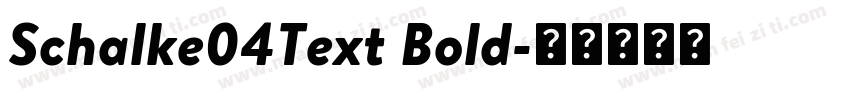Schalke04Text Bold字体转换